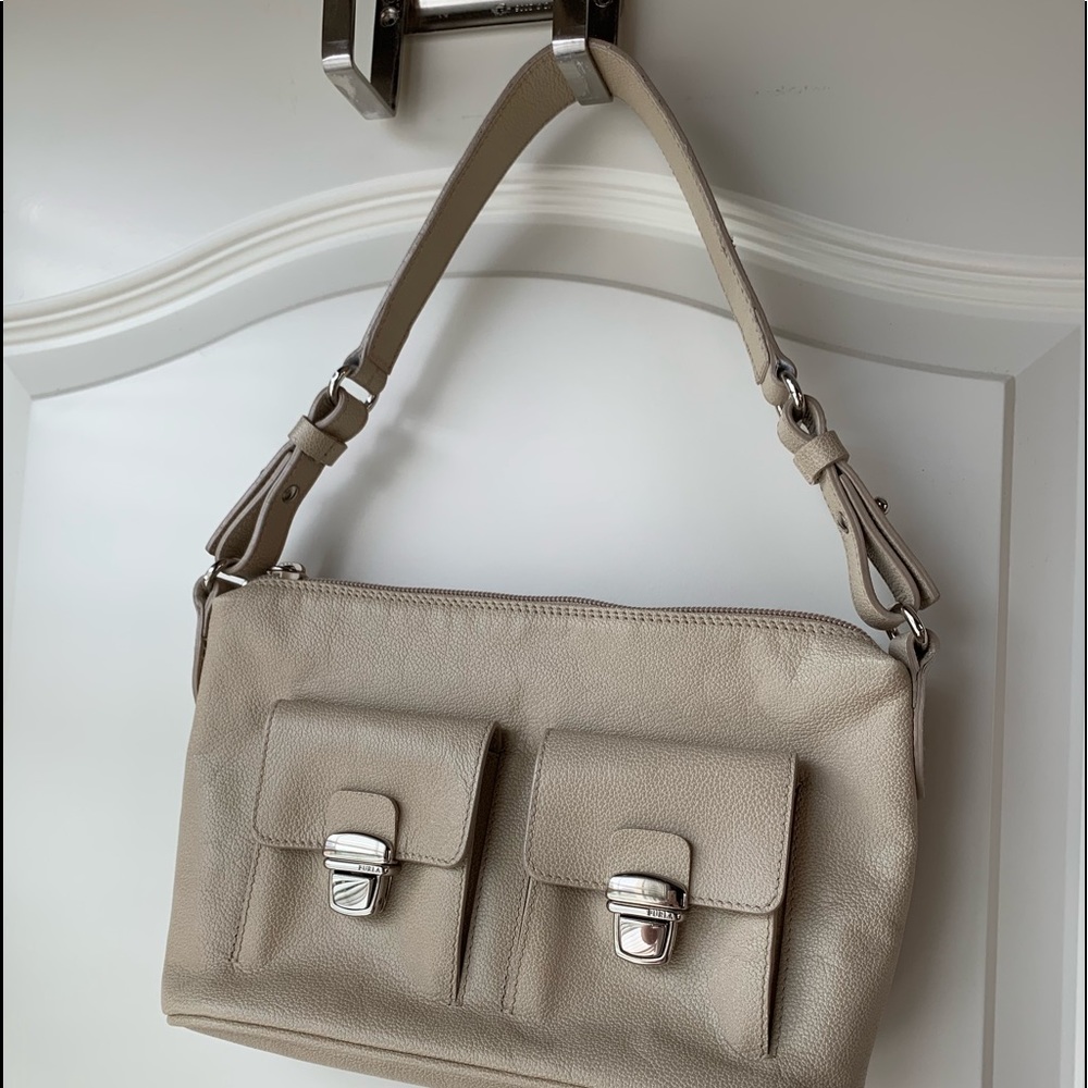 Furla mini shoulder bag with silver hardware
